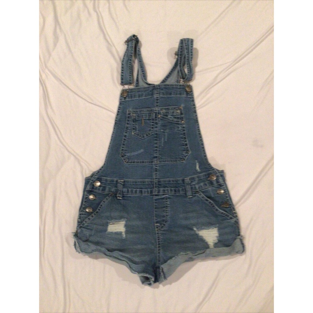 Unionbay Bib Overalls Denim Women's Sz S Vintage 90s Blue Shortalls Y2K